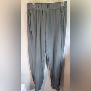 Bagatelle Gray Zip-Pocket Elastic Waist Joggers